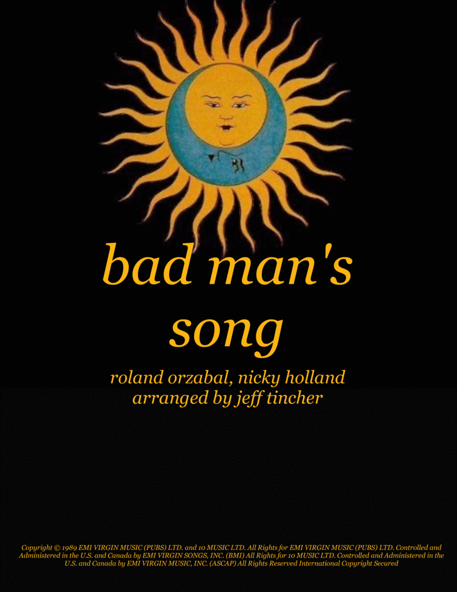 Bad Man's Song Voice scores gallery preview page 1
