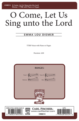 Book cover for O Come, Let Us Sing unto the Lord