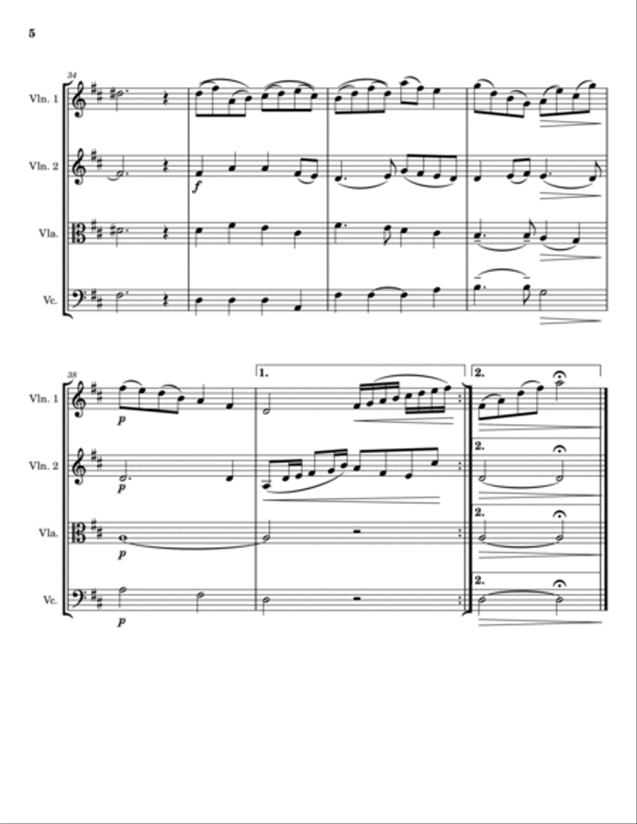 As The Deer String Quartet scores gallery preview page 5