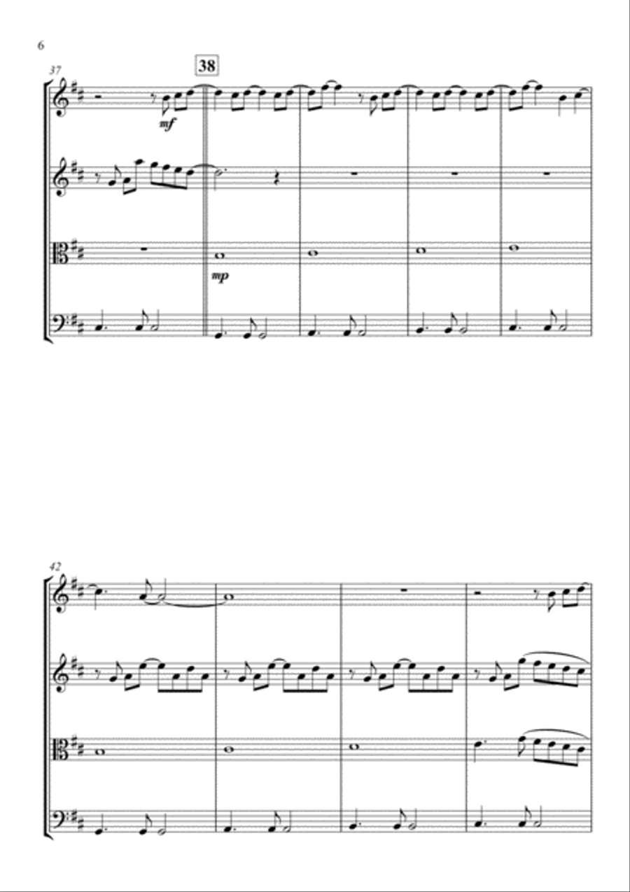 Every Little Thing She Does Is Magic String Quartet scores gallery preview page 6