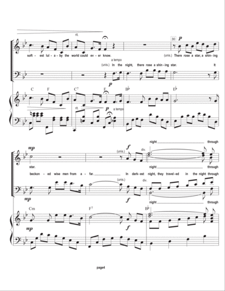 In The Night In The Night 4-Part scores gallery preview page 5
