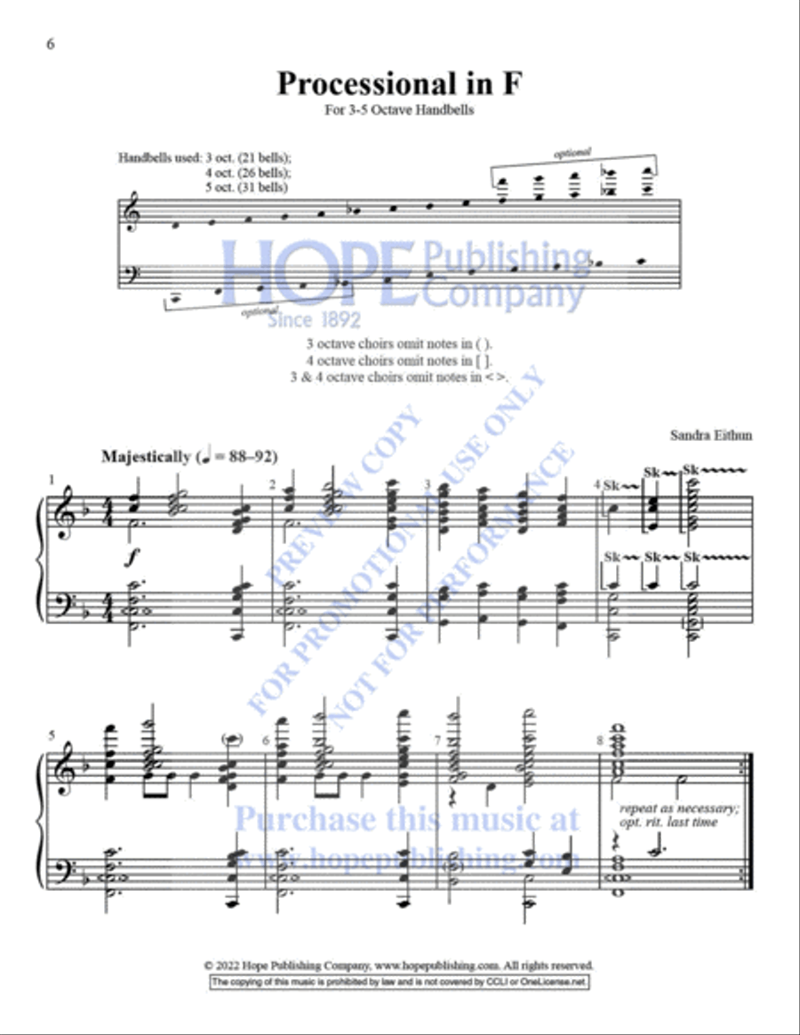 Five Easy Processionals Five Easy Processionals 5-Octaves scores gallery preview page 7