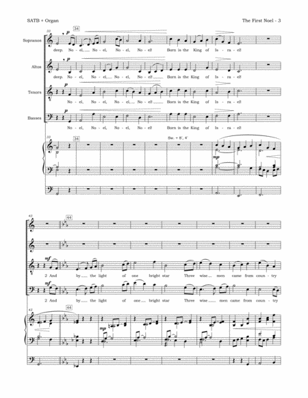 The First Noel (SATB + Organ)