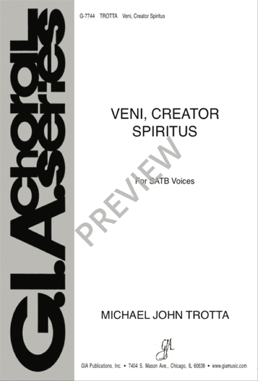 Veni, Creator Spiritus Veni, Creator Spiritus 4-Part scores gallery preview page 1