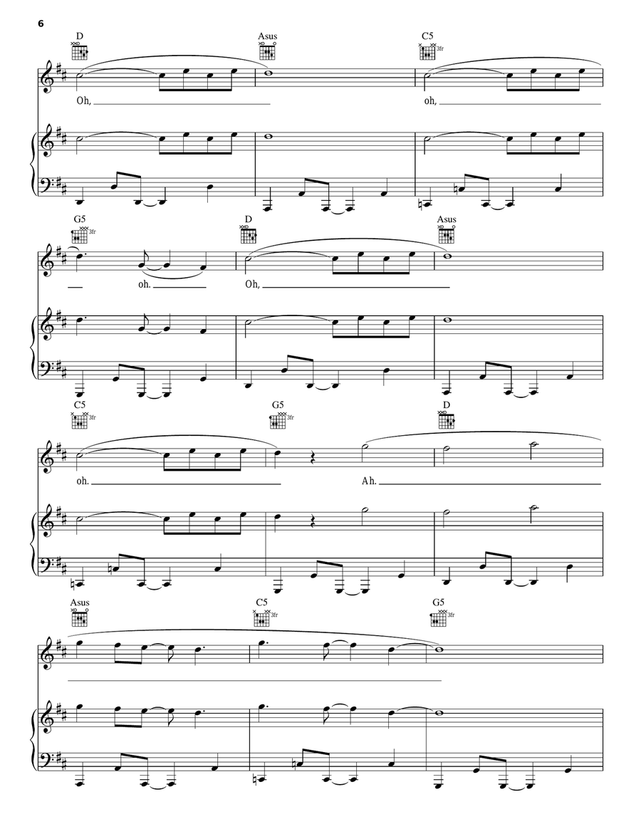 Dance Anthem Of The 80's Piano, Vocal, Guitar scores gallery preview page 6