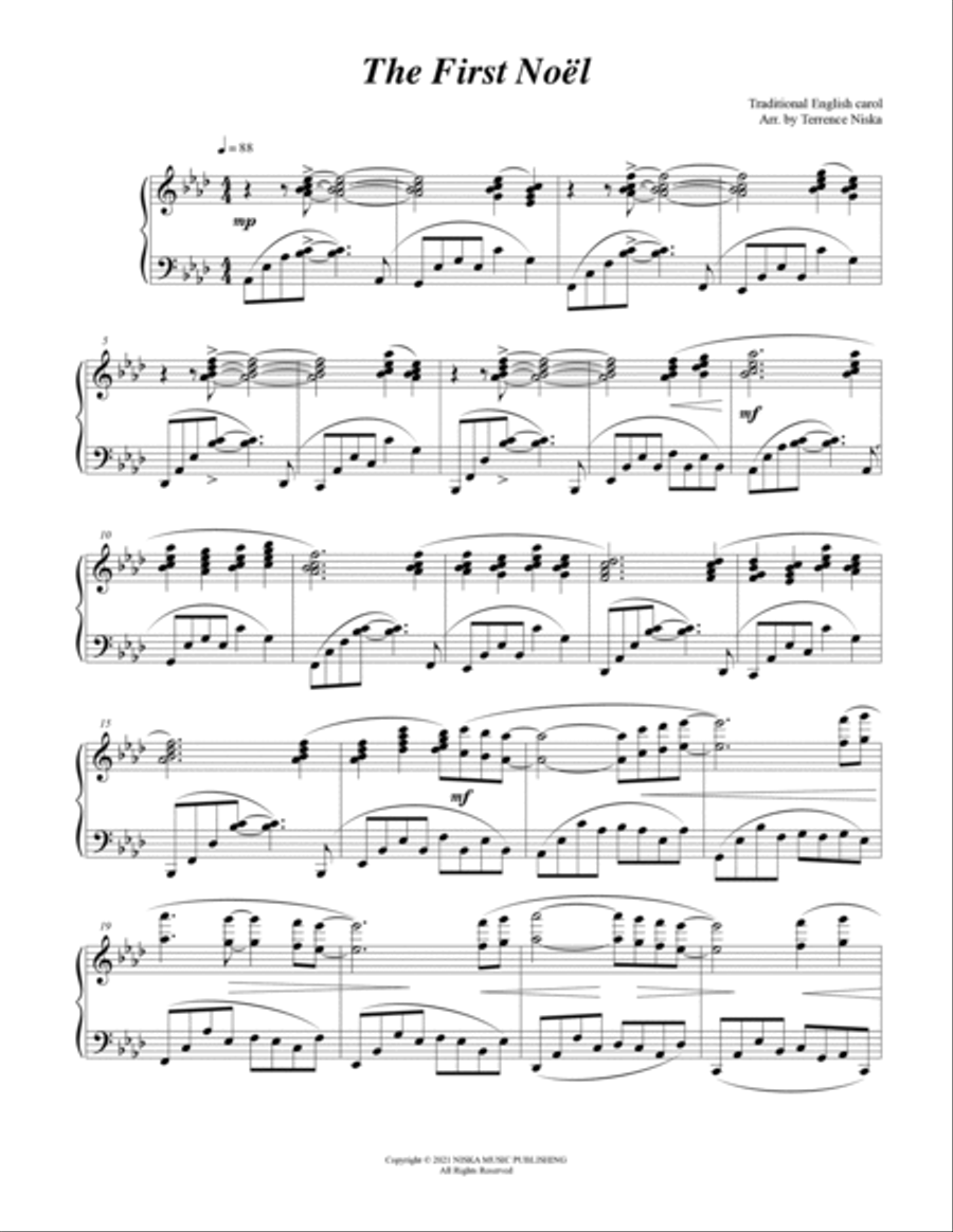 The First Noël Piano Solo scores gallery preview page 2