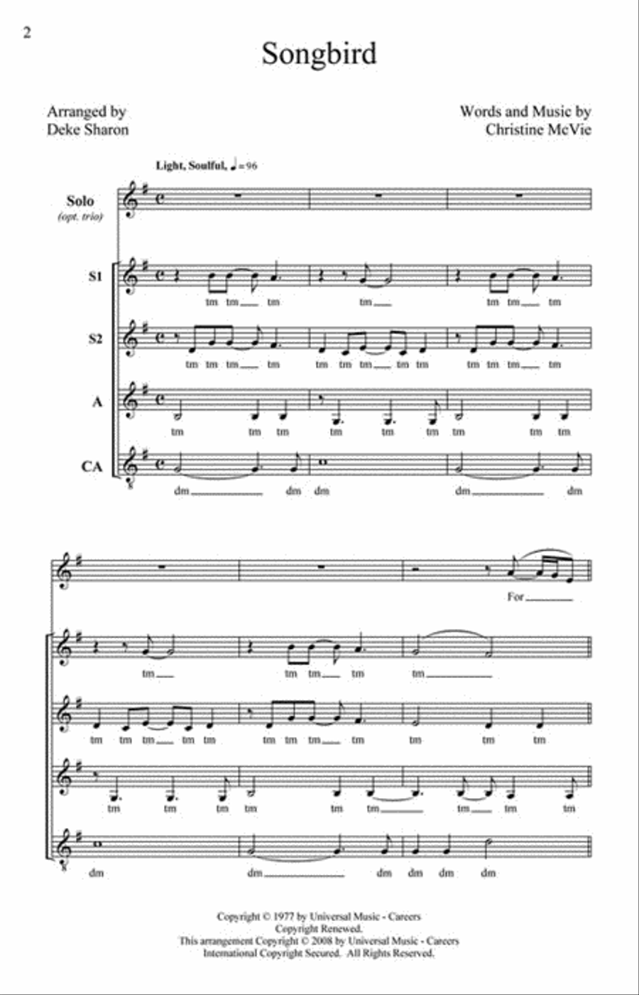 Songbird Songbird SSAA scores gallery preview page 2