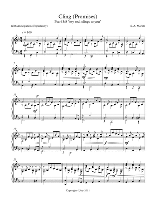 Cling (Promises) for solo piano