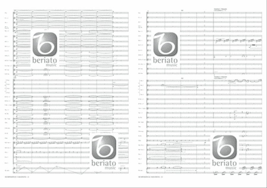 Humperdinck Variations Concert Band scores gallery preview page 12