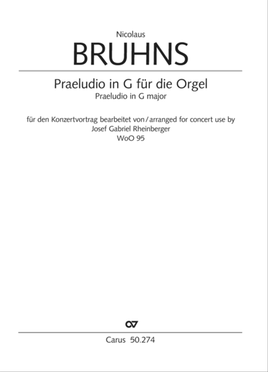 Praeludio in G major for organ Organ Solo scores gallery preview page 2