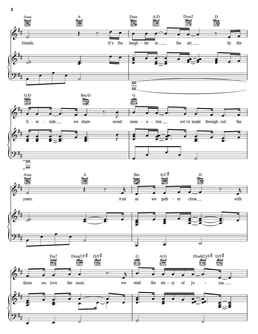 The Song Of Christmas Acoustic Guitar scores gallery preview page 2