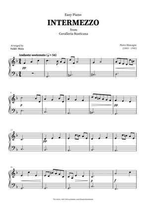 Intermezzo from Cavalleria Rusticana - Easy Piano Sheet Music