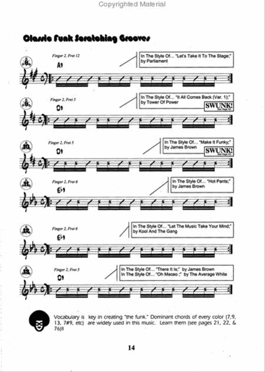 Make It Funky * Guitar Edition with CD Electric Guitar scores gallery preview page 3