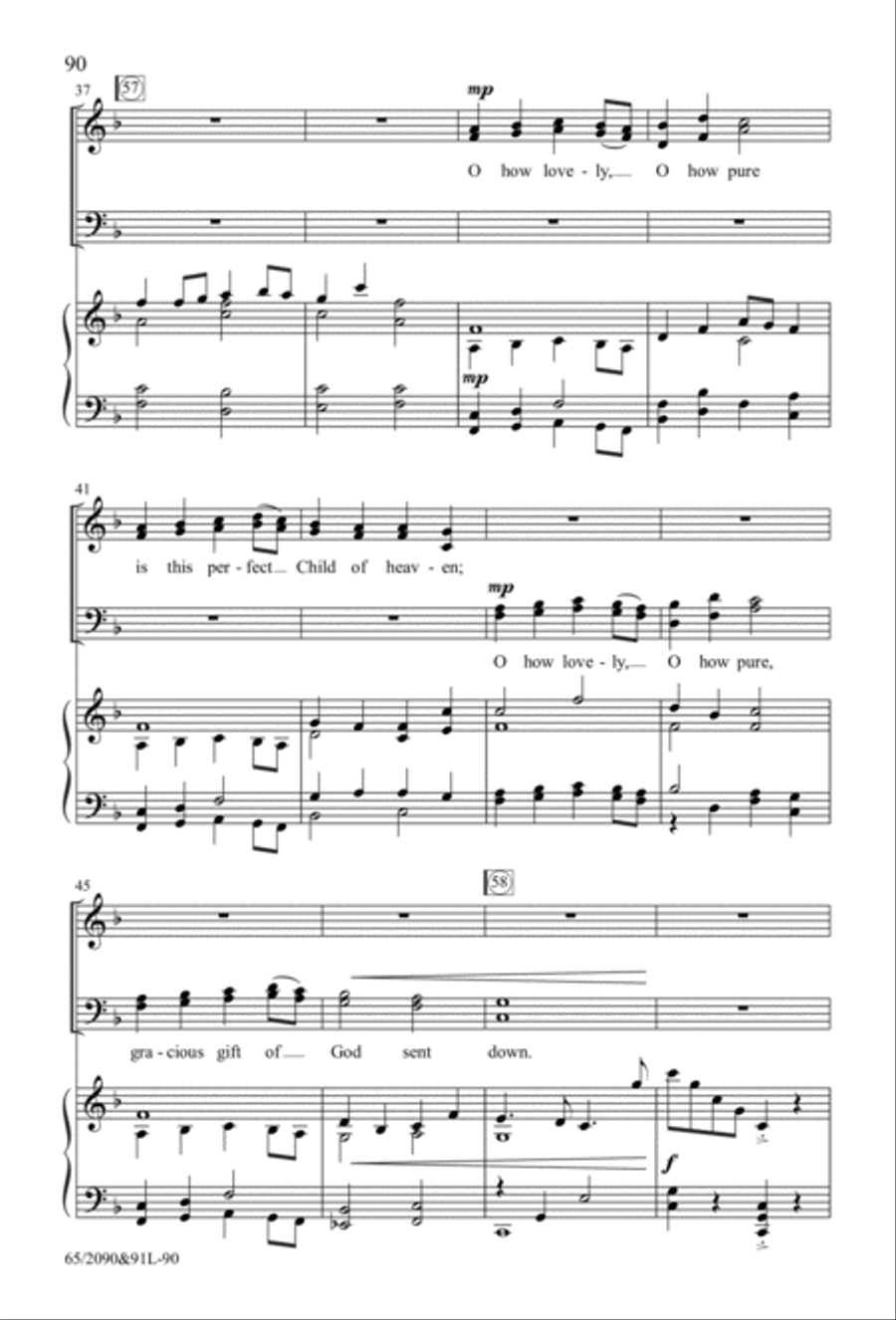 The Glory of Christmas - SATB with Performance CD 4-Part scores gallery preview page 45