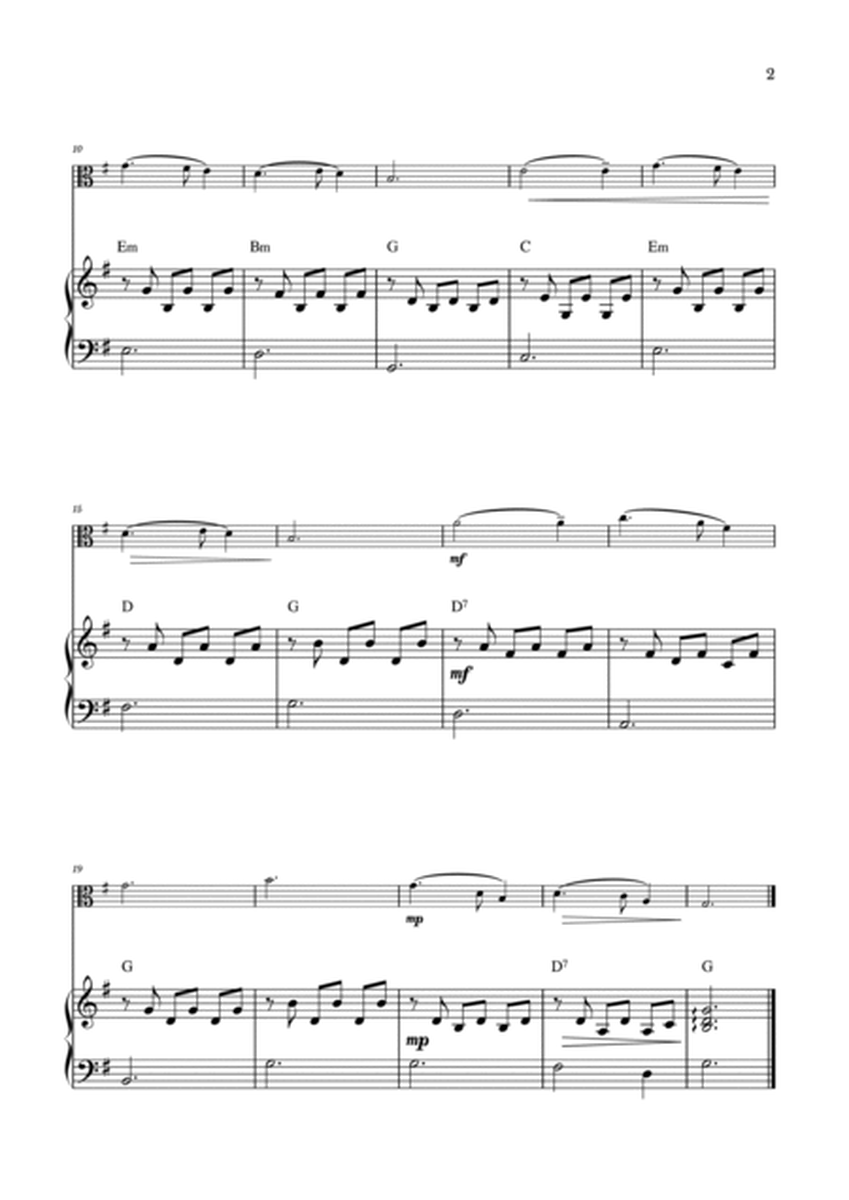 Silent Night for Easy Viola and Piano image number null