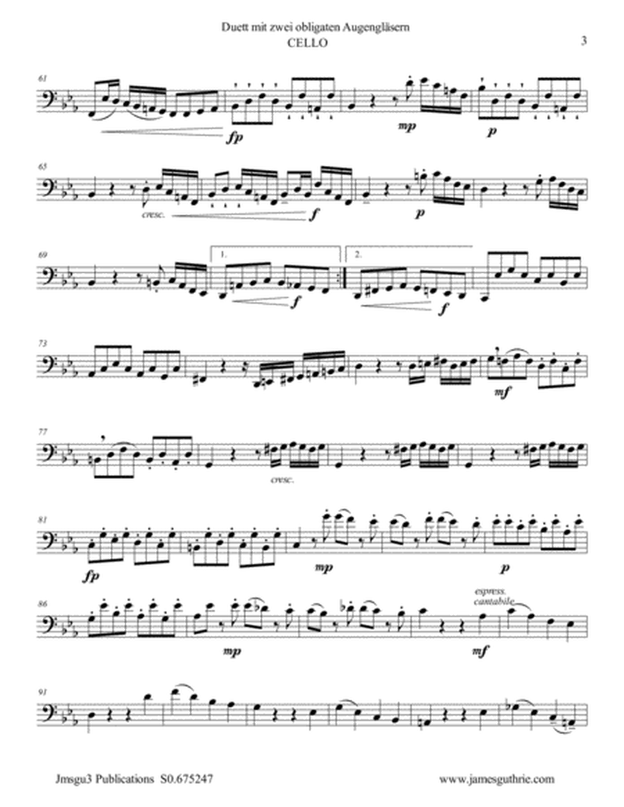 Beethoven: Duet WoO 32 for Alto Sax & Cello image number null