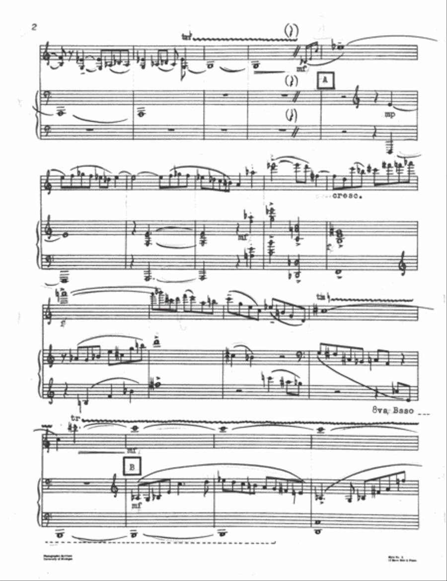 [Bassett] Sonata for Violin and Piano Violin Solo scores gallery preview page 4