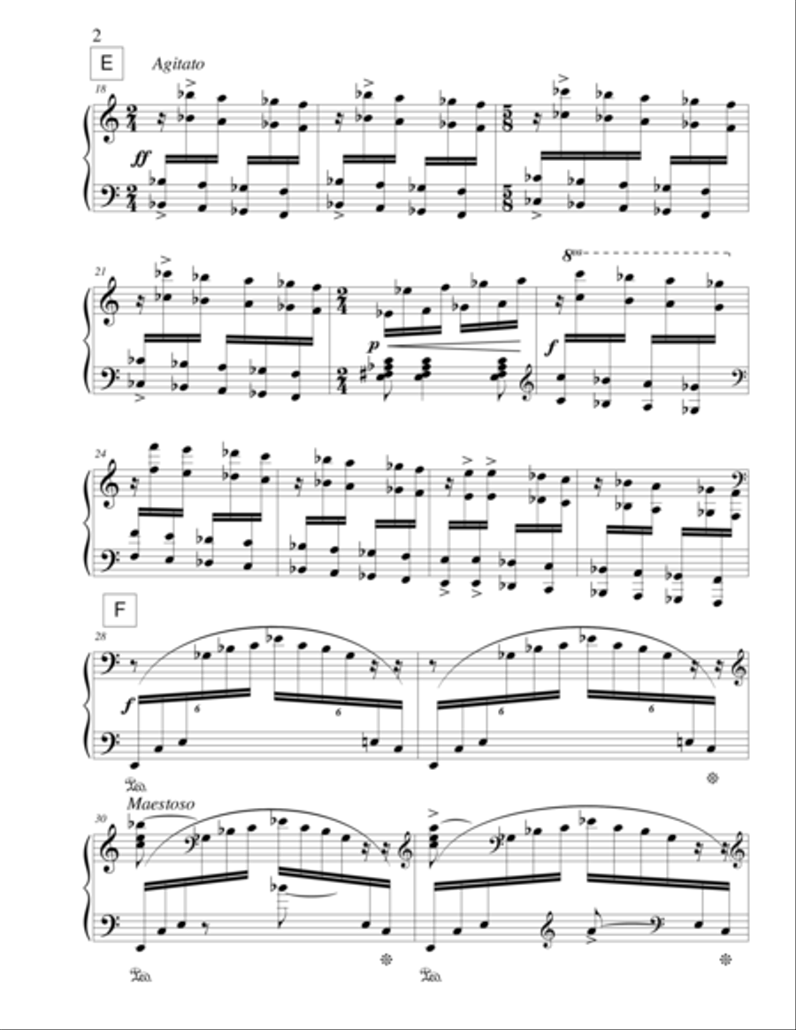 Sonata #5 in B-flat minor Piano Solo scores gallery preview page 4