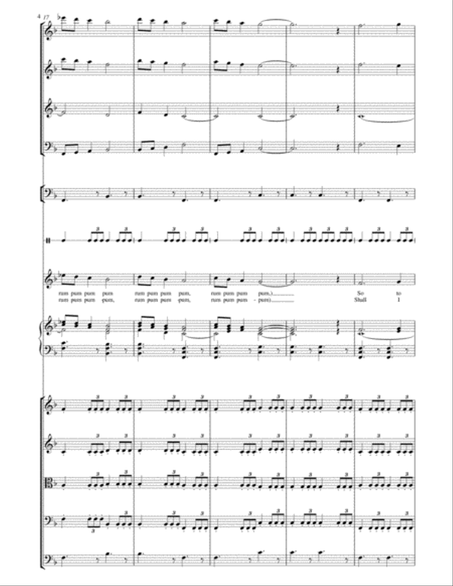 The Little Drummer Boy Chamber Orchestra scores gallery preview page 4