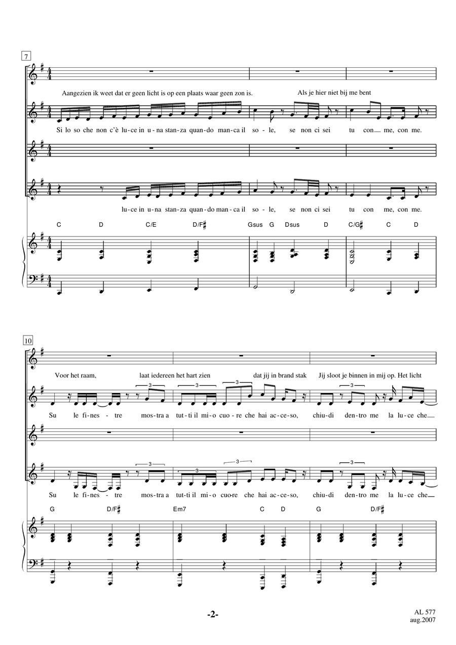 Con Te Partiro (Time To Say Goodbye) SSAA scores gallery preview page 2