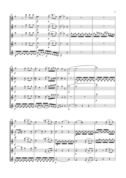 Mozart - Adagio in B flat major, K.411 ; K⁶.484a, arr. for 2 Clarinets & 3 Bass Clarinets