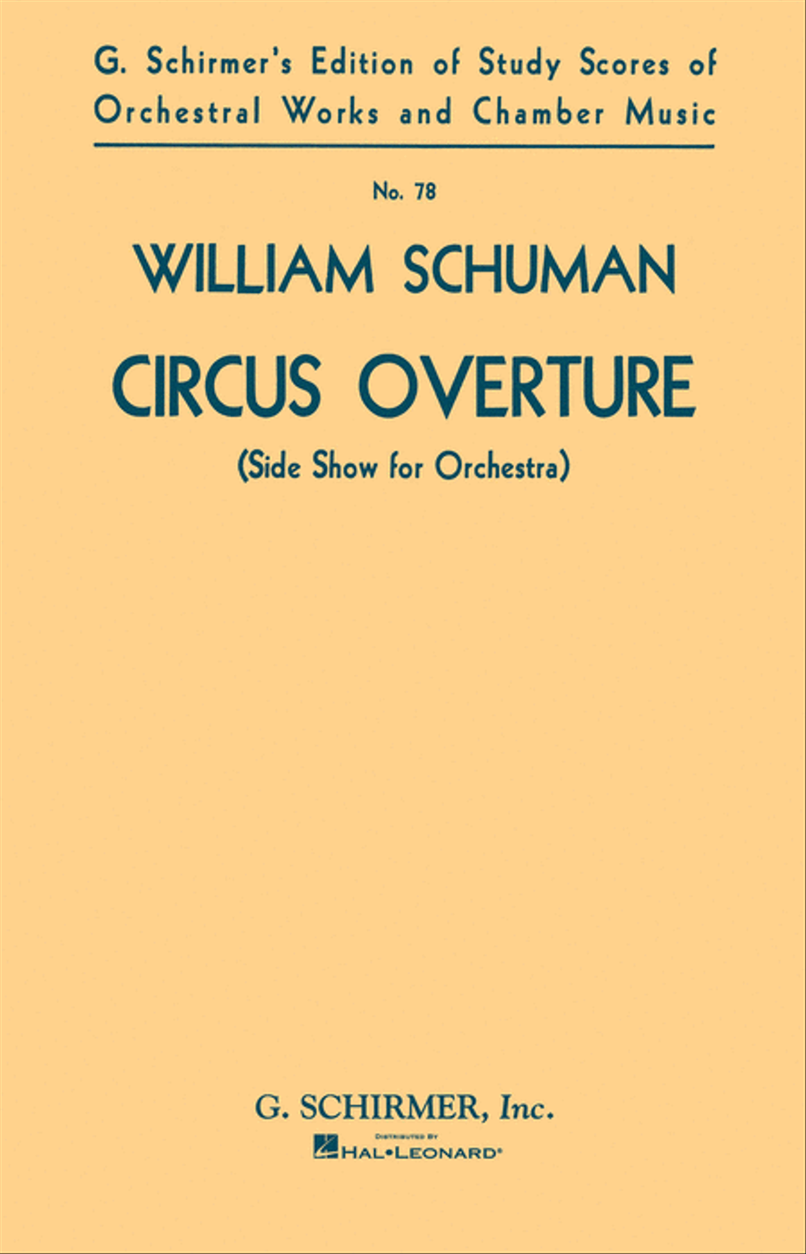 Circus Overture (Side Show for Orchestra) Orchestra scores gallery preview page 1