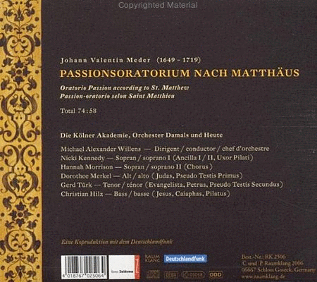 Oratorio Passion According To