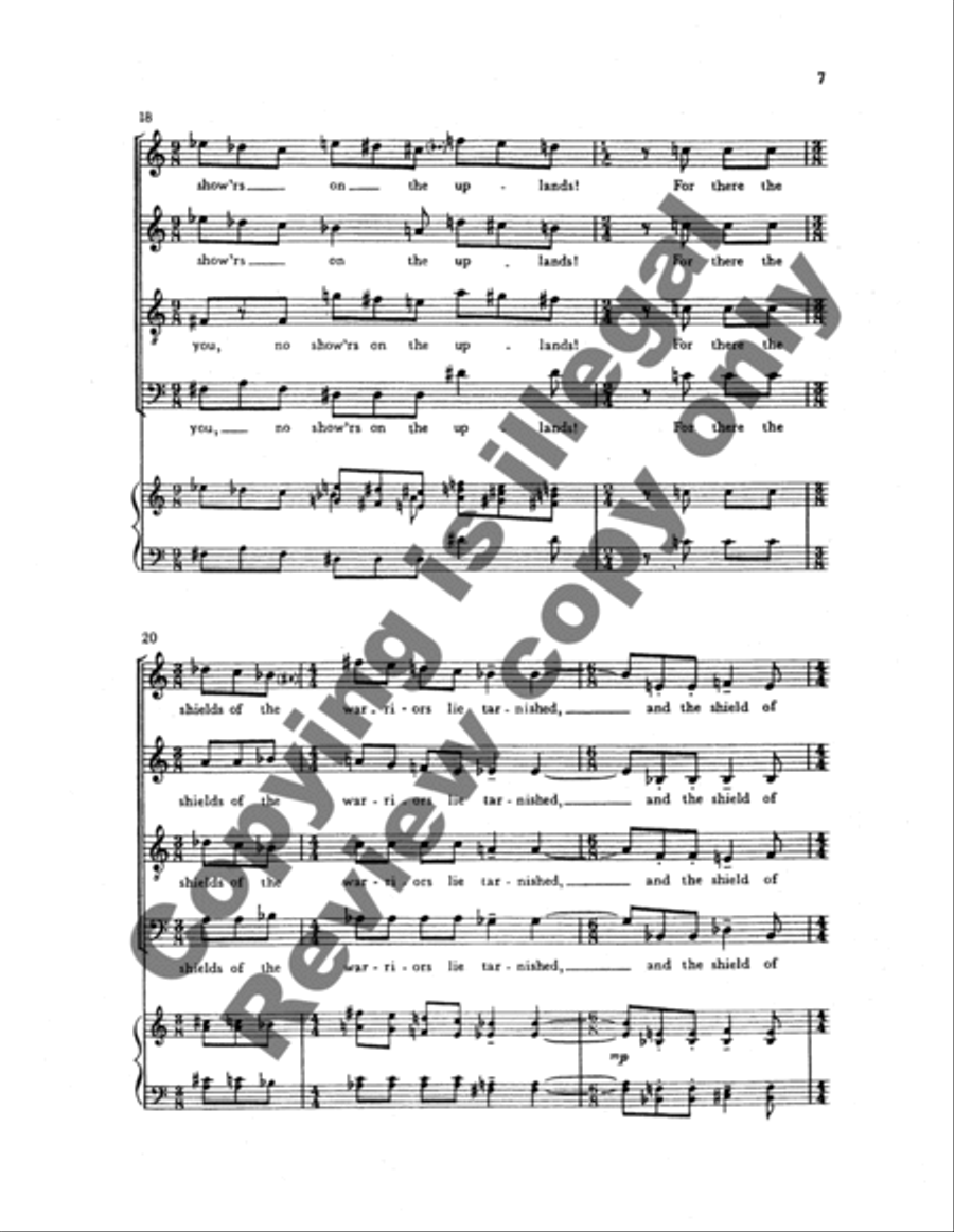 The Lament of David 4-Part scores gallery preview page 12