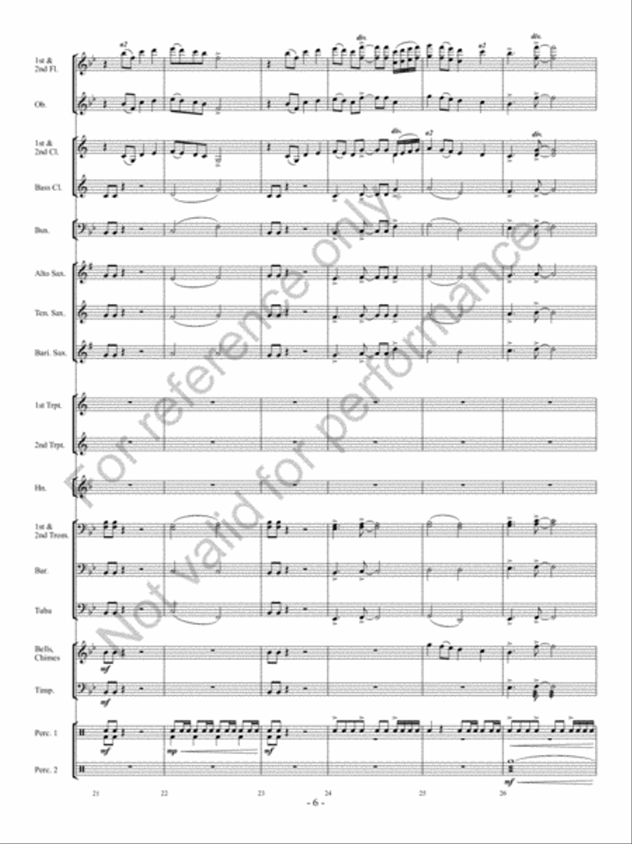 Hope Springs Eternal Concert Band scores gallery preview page 5