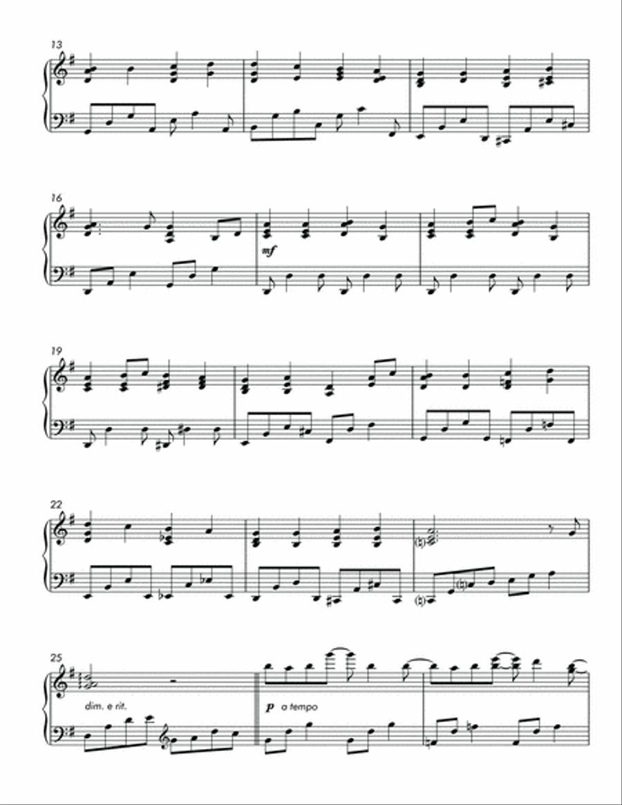 Ode to Joy (Late Intermediate Lyrical Piano) Piano Solo scores gallery preview page 3