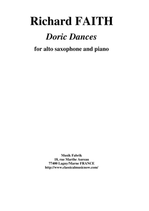 Richard Faith : Doric Dances for alto saxophone and piano