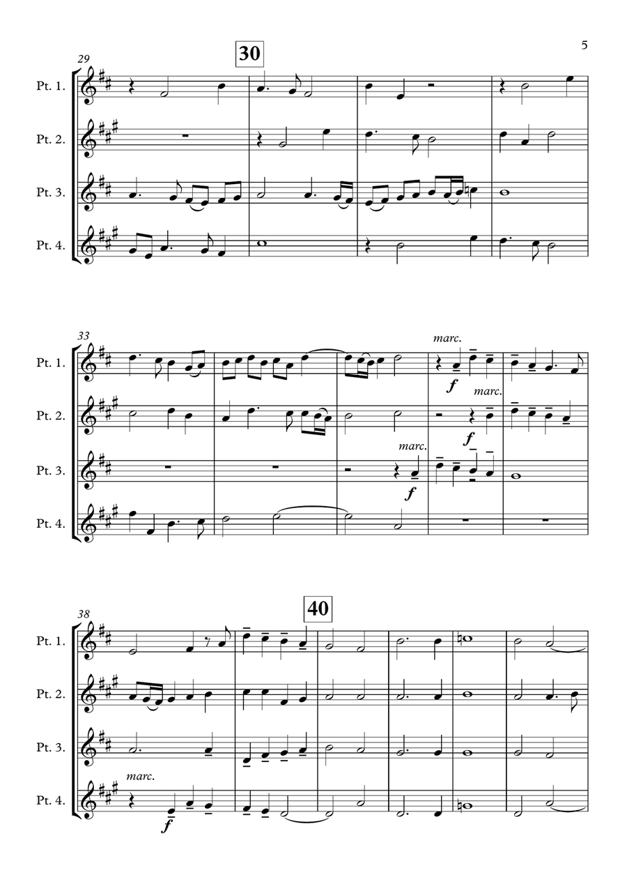 Diligam Te Domine - Cantiones Sacrae (Brass quartet) Brass Quartet scores gallery preview page 5