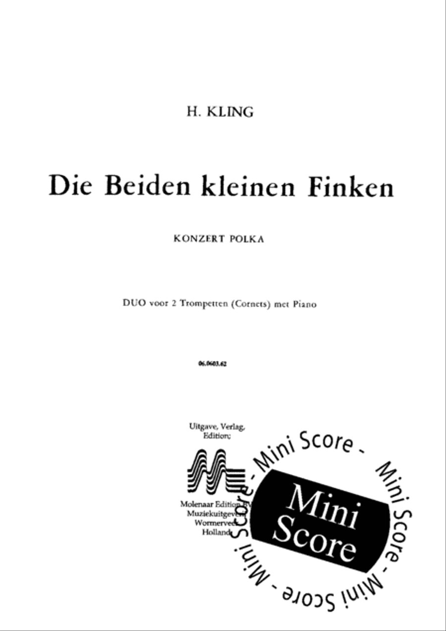 Die Beiden Kleinen Finken Piano Accompaniment scores gallery preview page 3