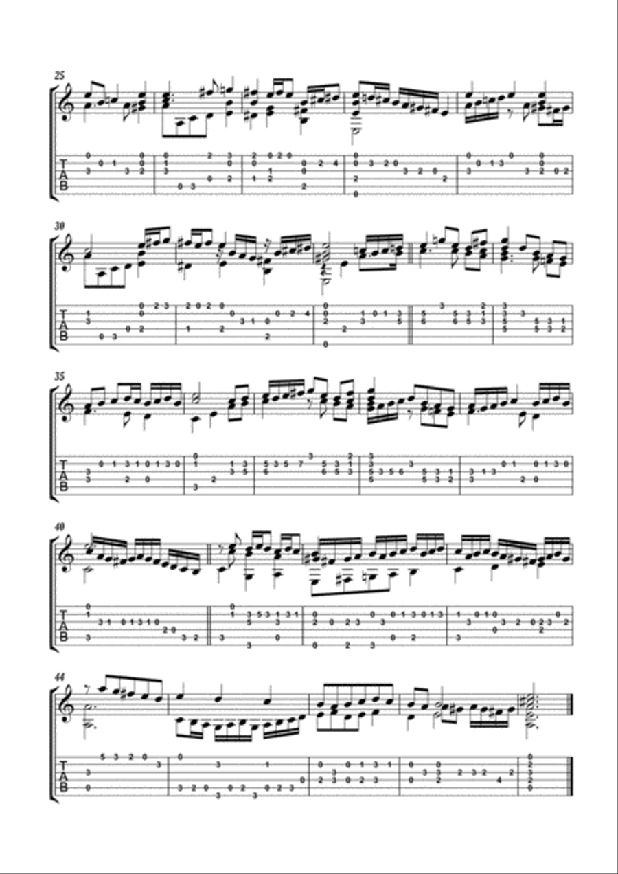 7 Saltarellos 7 Saltarellos Classical Guitar scores gallery preview page 3