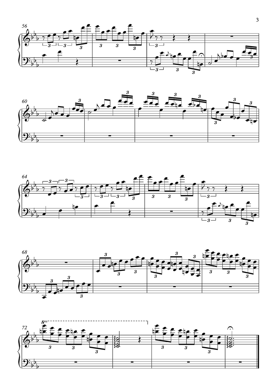 24 Valses melancoliques for one hand alone Piano Method scores gallery preview page 4
