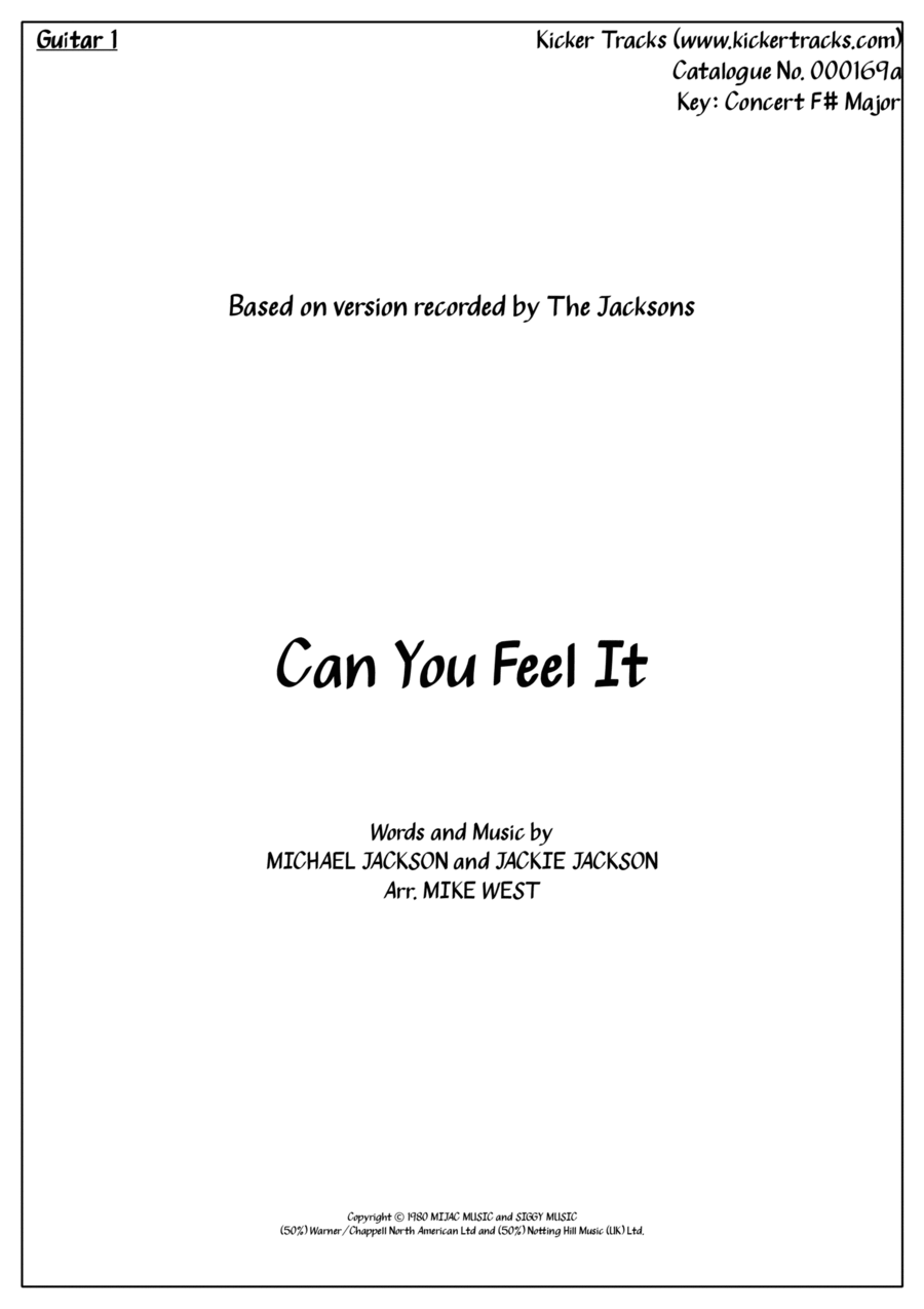 Can You Feel It Electric Guitar scores gallery preview page 1