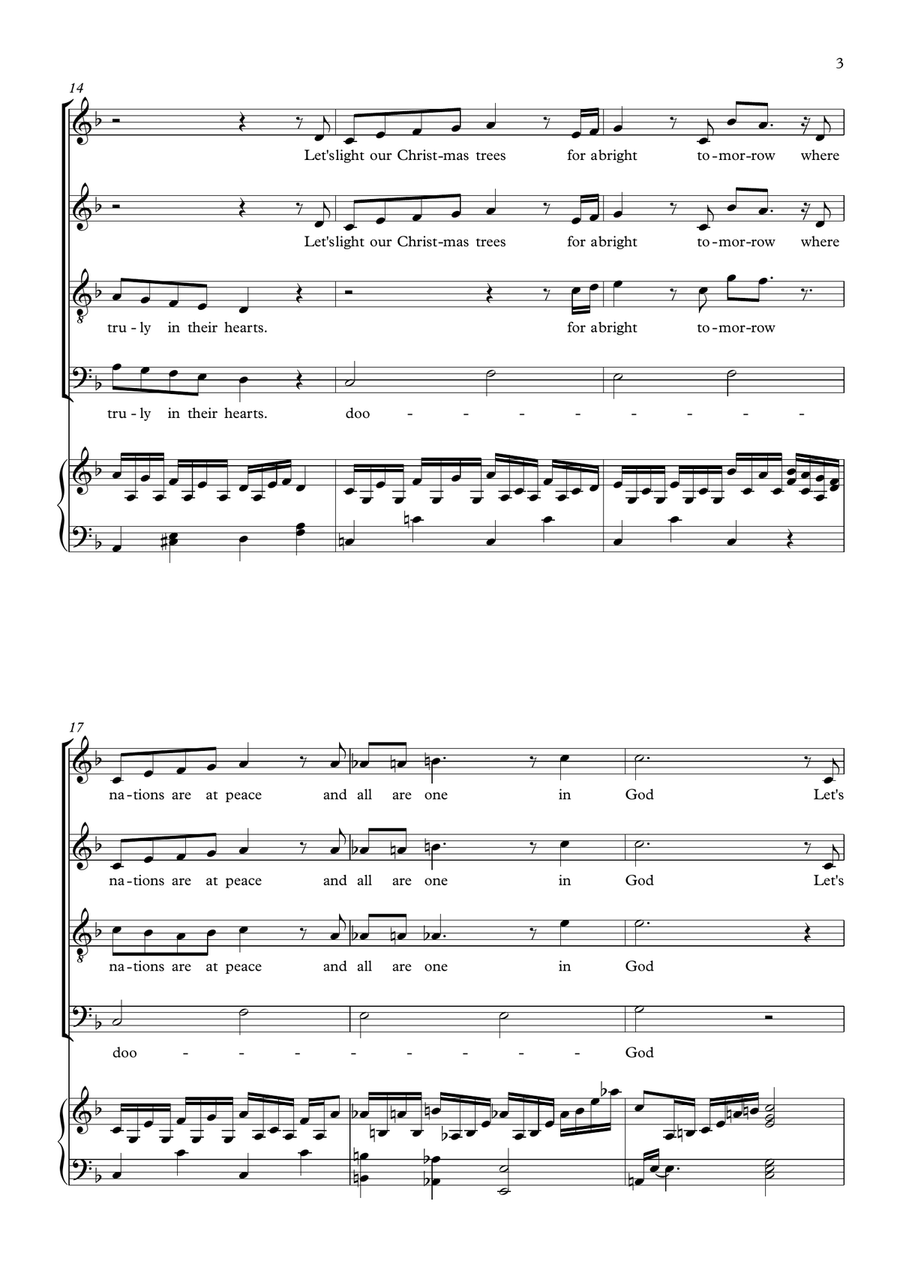 Pinoy Christmas Song Medley 4-Part scores gallery preview page 3