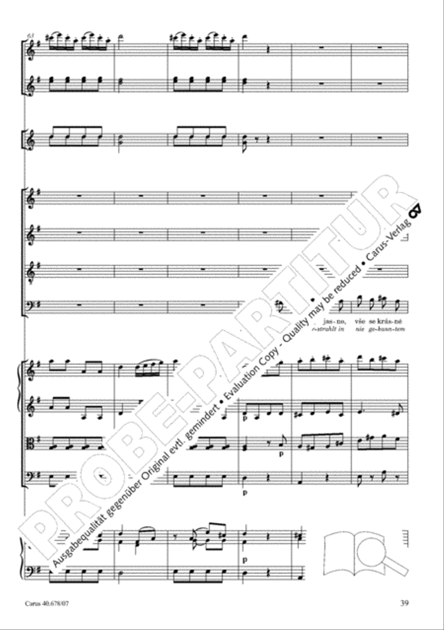Missa pastoralis bohemica 4-Part scores gallery preview page 52