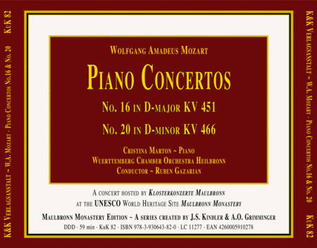 Piano Concertos III - Nos. 16