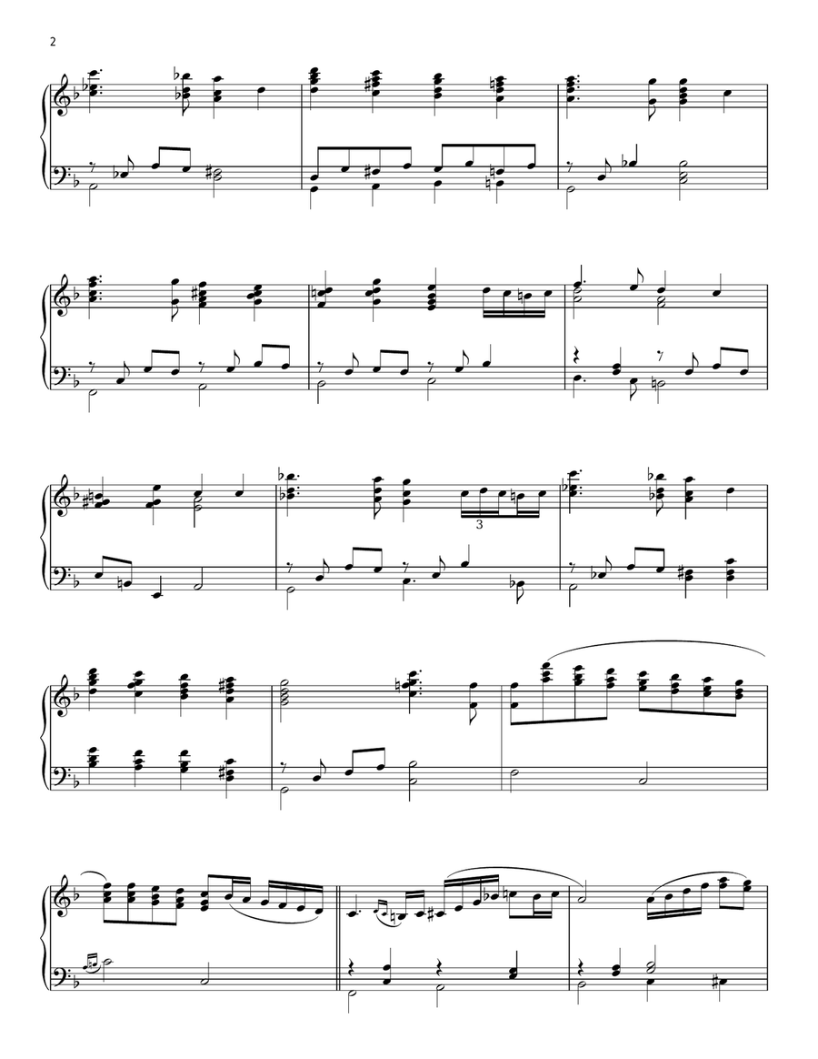 I Heard The Bells On Christmas Day Piano Solo scores gallery preview page 2