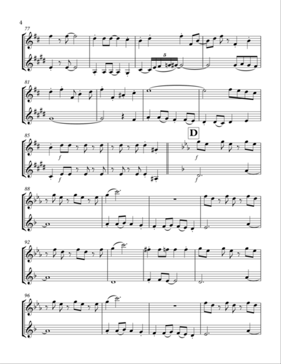 Puttin' On The Ritz Woodwind Duet scores gallery preview page 4