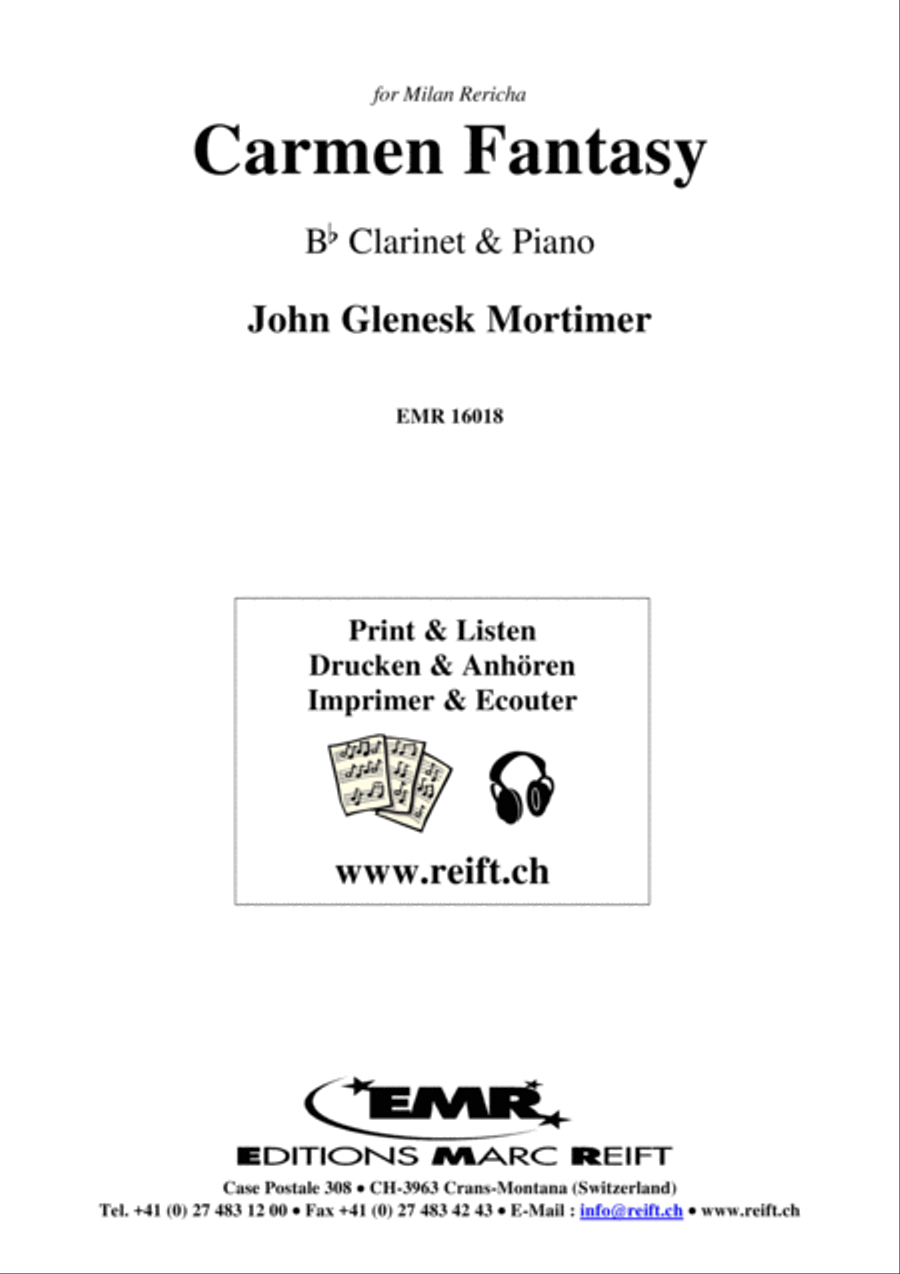 Carmen Fantasy Carmen Fantasy Clarinet Solo scores gallery preview page 3