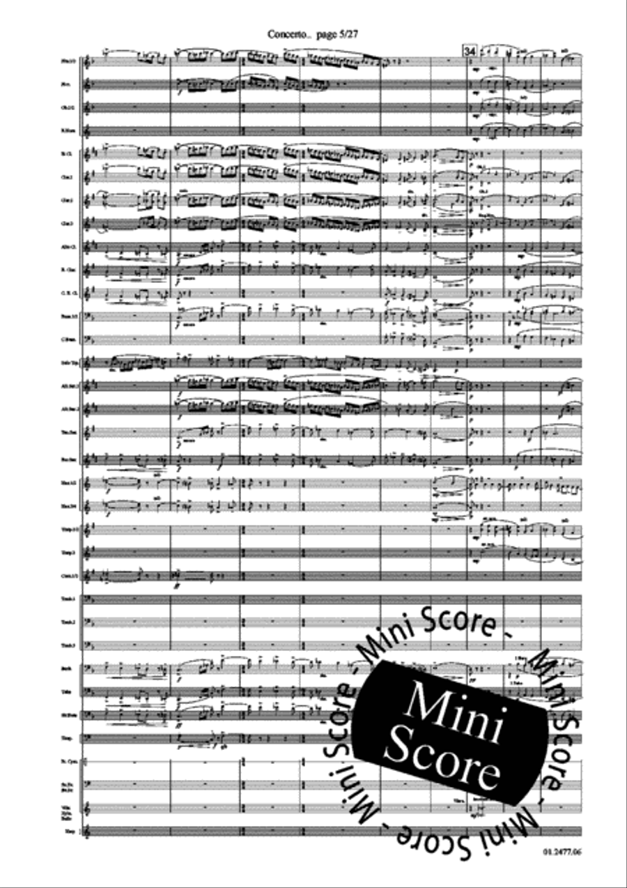 Concerto for Trumpet part 1 Concert Band scores gallery preview page 9