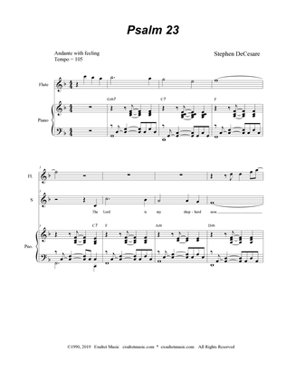 Psalm 23 (2-part choir - (Soprano and Tenor)