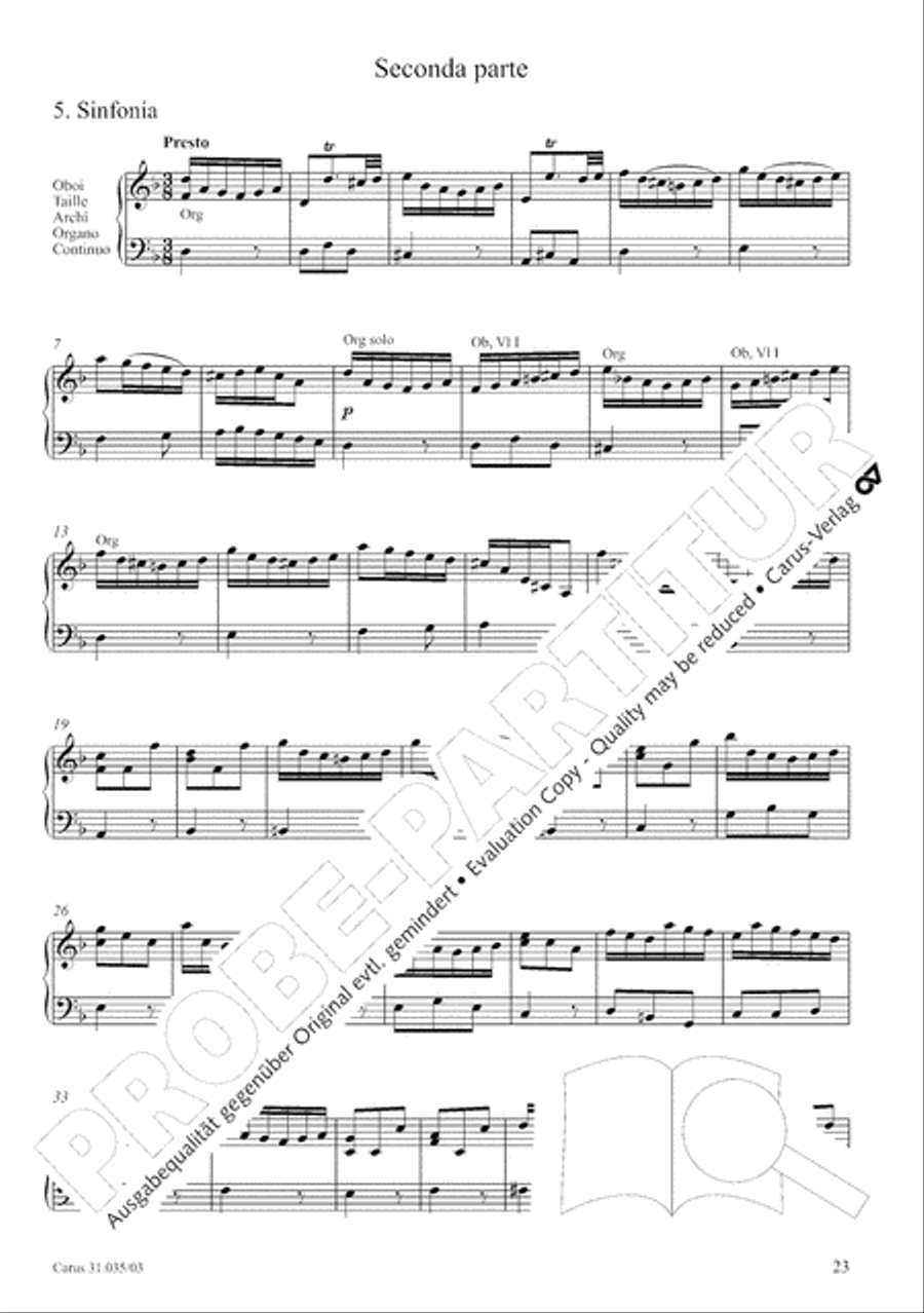 Soul and spirit are astounded (Geist und Seele wird verwirret) English Horn scores gallery preview page 24