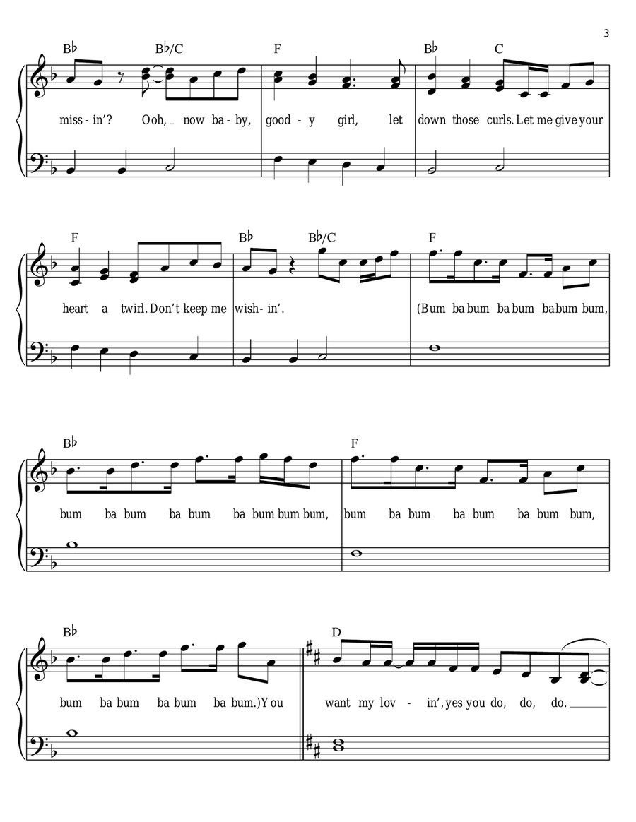 Mama's Pearl Easy Piano scores gallery preview page 3