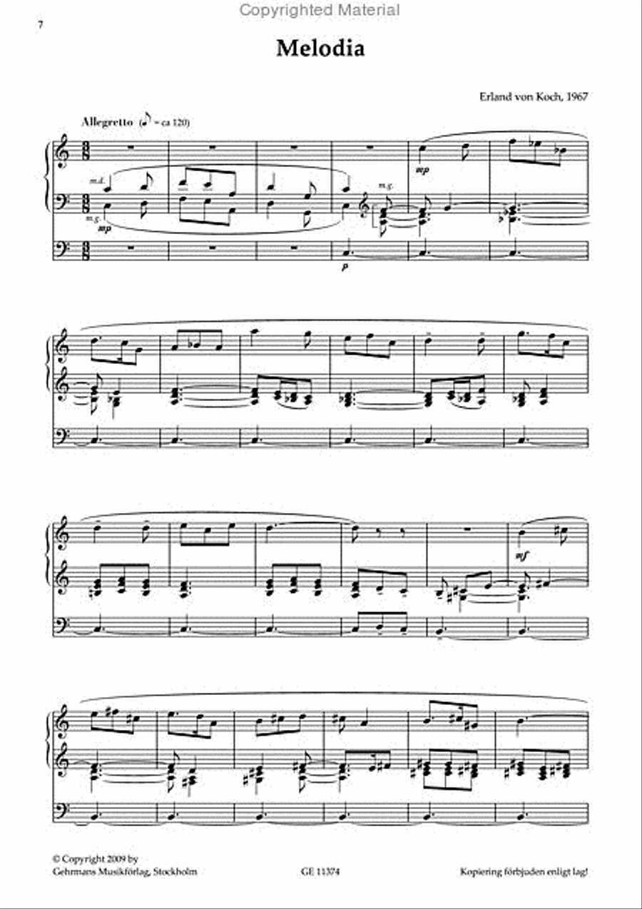 Fem karaktarsstycken Fem karaktarsstycken Organ scores gallery preview page 3