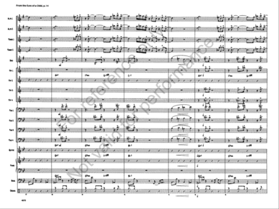 From the Eyes of a Child From the Eyes of a Child Jazz Ensemble scores gallery preview page 13
