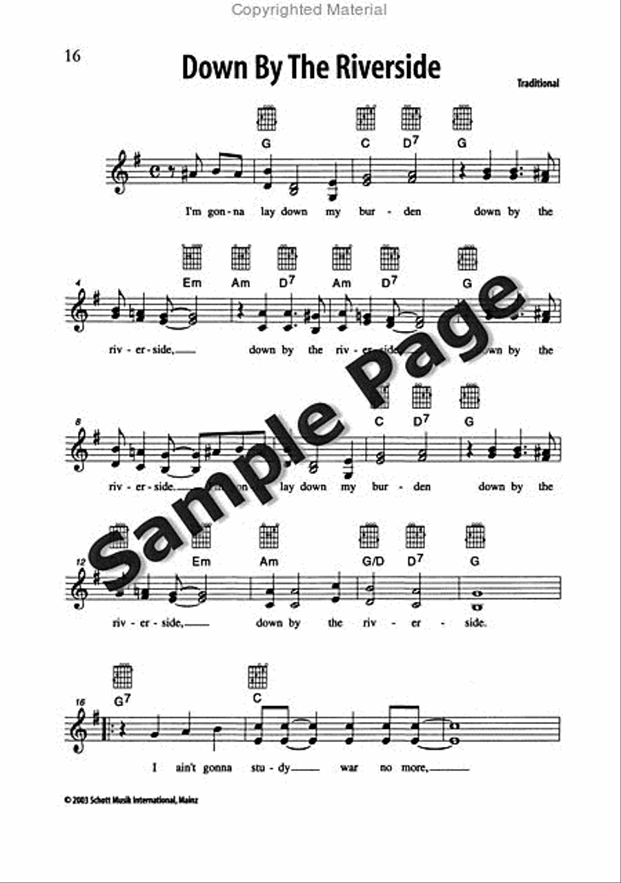 Best of Spirituals & Gospels Acoustic Guitar scores gallery preview page 17