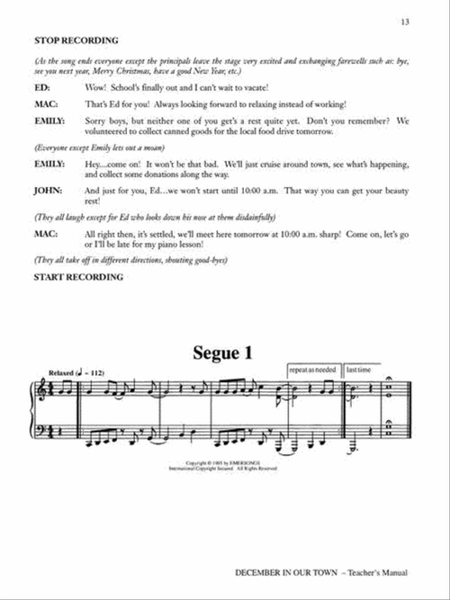 December in Our Town (A Multicultural Holiday Musical) Choir scores gallery preview page 9